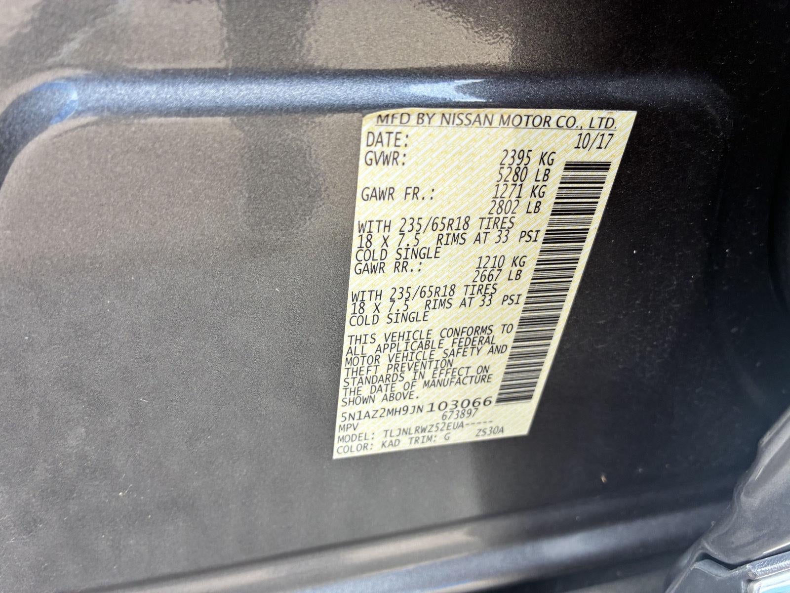 2018 Nissan Murano SL
